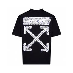 1:1 Top Quality Off White Off-White Tape Arrow T-Shirt Black White