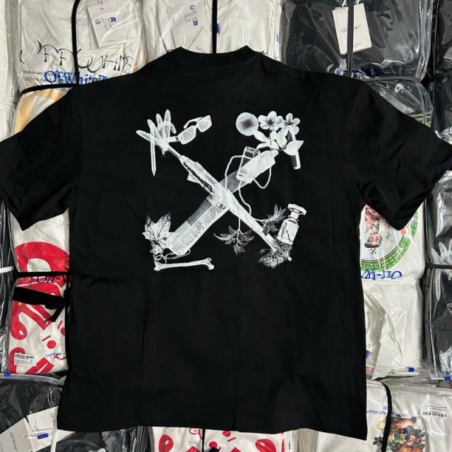 1:1 Top Quality OW SCAN ARR OVER T-SHIRT BLACK