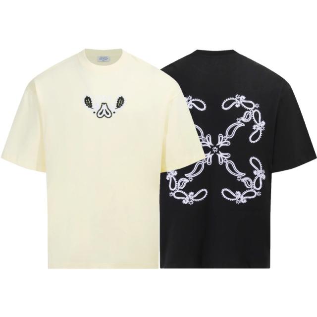 1:1 Top Quality OW SS19 Tee T-Shirt Black Beige