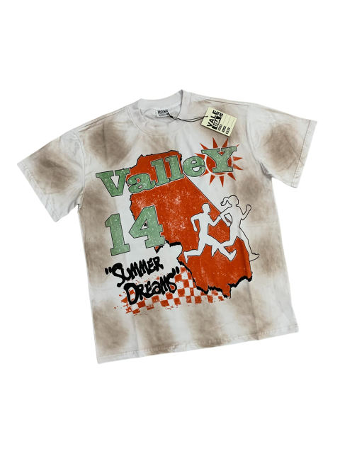 Vale Forever Blaze Running Sport Printed Washed Version Tee