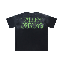 Vintage Washed Grim Reaper Print Loose Fit Streetwear T-Shirt 28978080