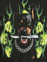 Vale Forever Doberman dagger Printed Hoodie