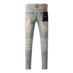 1:1 PURPLE BRΑND Splatter Ink Skinny Fits Jeans
