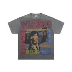 Rhinestone-Embellished A Better Tomorrow Retro Print T-Shirt 29019015