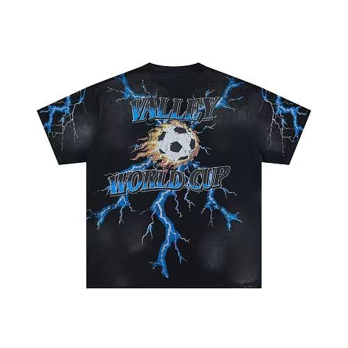 Retro Washed Black Soccer Tiger Graphic Oversized T-Shirt 29018961