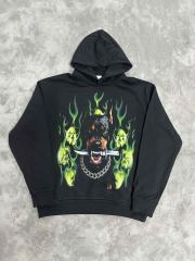 Vale Forever Doberman dagger Printed Hoodie