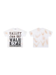 Vale Forever Mottled Letter Print Washed Version Tee