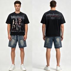 Vintage Devil Gun Graphic Grunge Streetwear T-Shirt 28978064