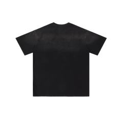 Pure Bucket Basketball Print T-Shirt Black Vintage Cotton Streetwear Tee 28978037