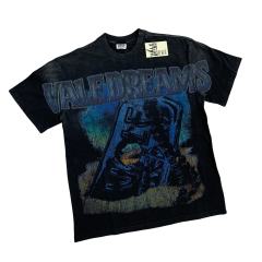 28219109 Blue beads string Printed Washed Version Tee