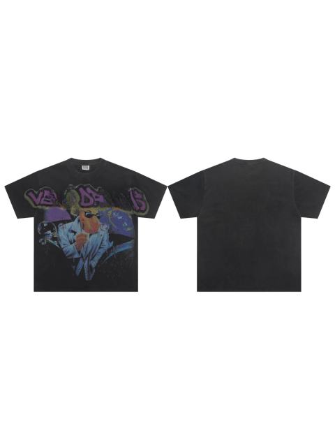 Vale Forever Sunglasses man Burning diamond Print Tee