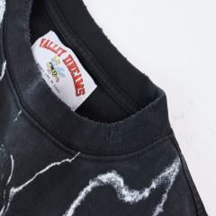 Vintage Washed Grim Reaper Print Loose Fit Streetwear T-Shirt 28978080