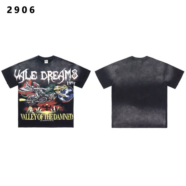 Robot Flying Dragon Printed Washed Version Tee 28757614