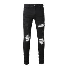 Amir* Destroy White Patch Jeans