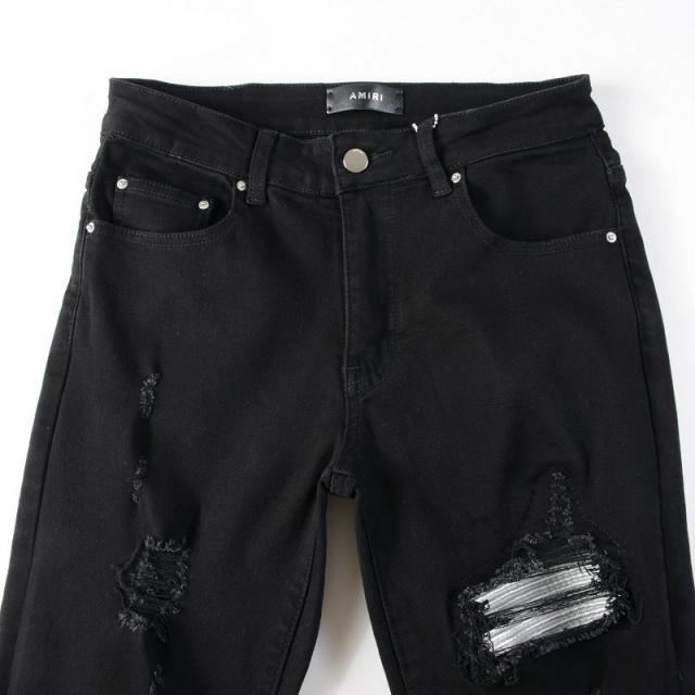 Amir* Destroy White Patch Jeans
