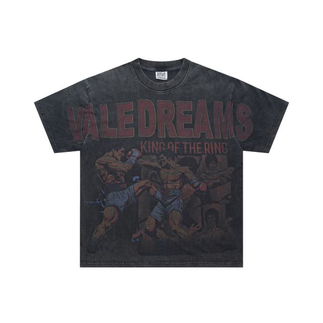 Vale Forever Boxing Printed Washed Version Tee