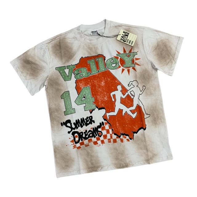 Vale Forever Blaze Running Sport Printed Washed Version Tee