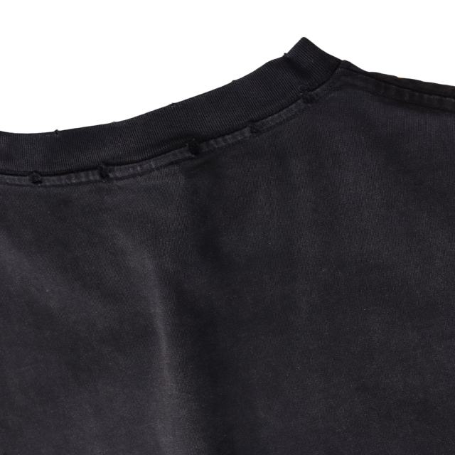 Gothic Cross Hot Drilling Print Washed Tee 3 colors 28899677
