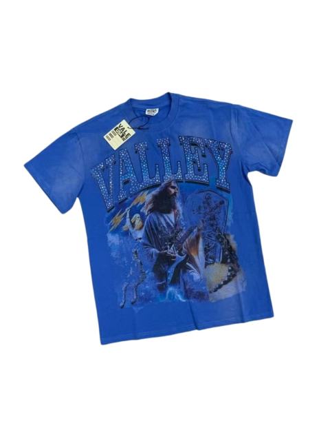 Rock Graphic Vintage Washed Blue T-Shirt 29018981