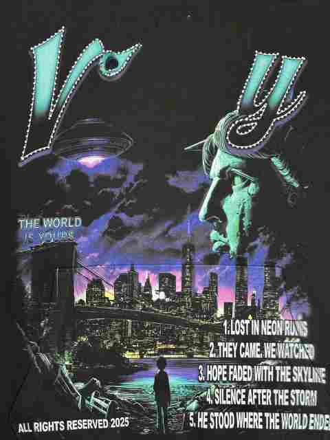 Vale Forever THE WORLD ENDED Printed Hoodie