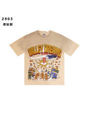Absurd Cartoon Print Washed Version Tee 2 colors 28758556