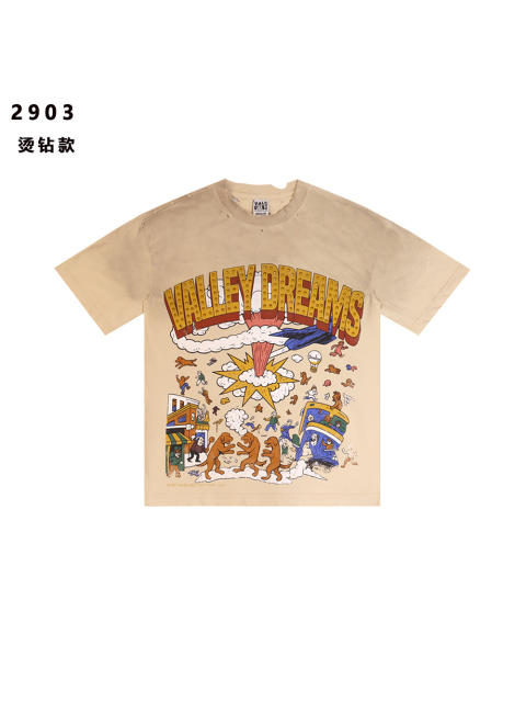 Absurd Cartoon Print Washed Version Tee 2 colors 28758556