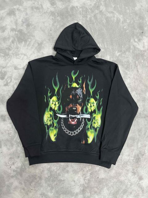 Vale Forever Doberman dagger Printed Hoodie