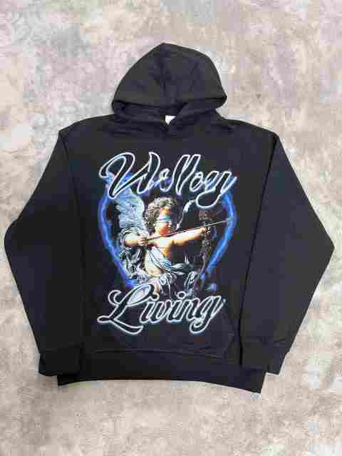 Vale Forever Blindfolded archery angel Printed Hoodie