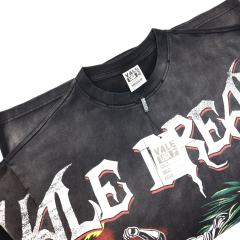 Robot Flying Dragon Printed Washed Version Tee 28757614