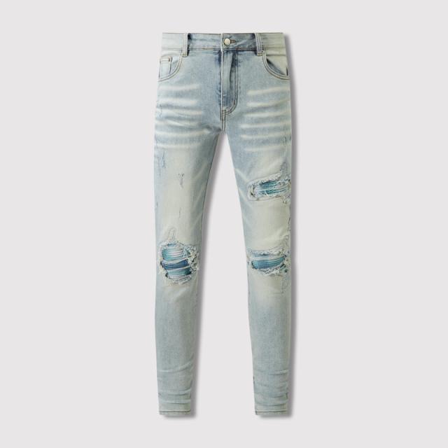 Amir* Blue Patch Jeans