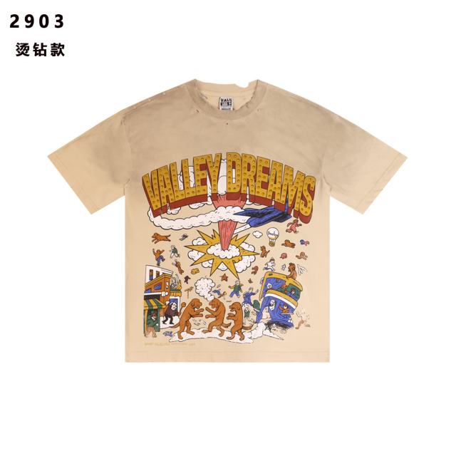 Absurd Cartoon Print Washed Version Tee 2 colors 28758556