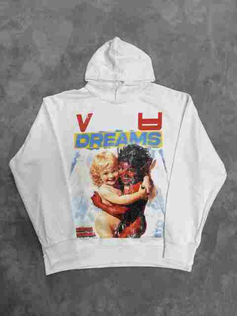 Vale Forever Angel and demon embrace Printed Hoodie
