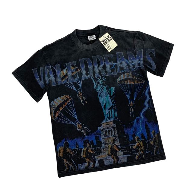 Vale Forever Skydiving Airborne Sculpture Printed Washed Version Tee