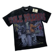 28210718 Wall Graffiti Print Washed Version Tee