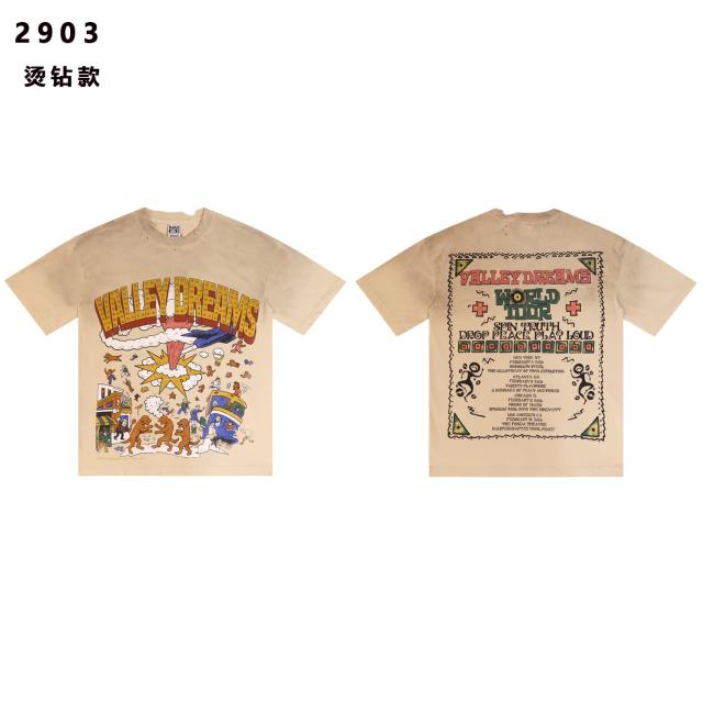Absurd Cartoon Print Washed Version Tee 2 colors 28758556