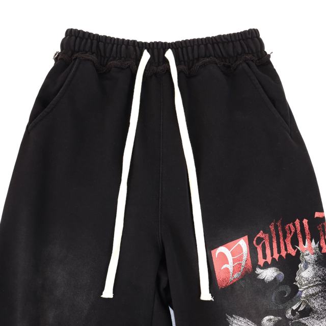 Eagle Evil Dragon God Print Washed Version Hoodie & Pants Set 2 colors 28705416