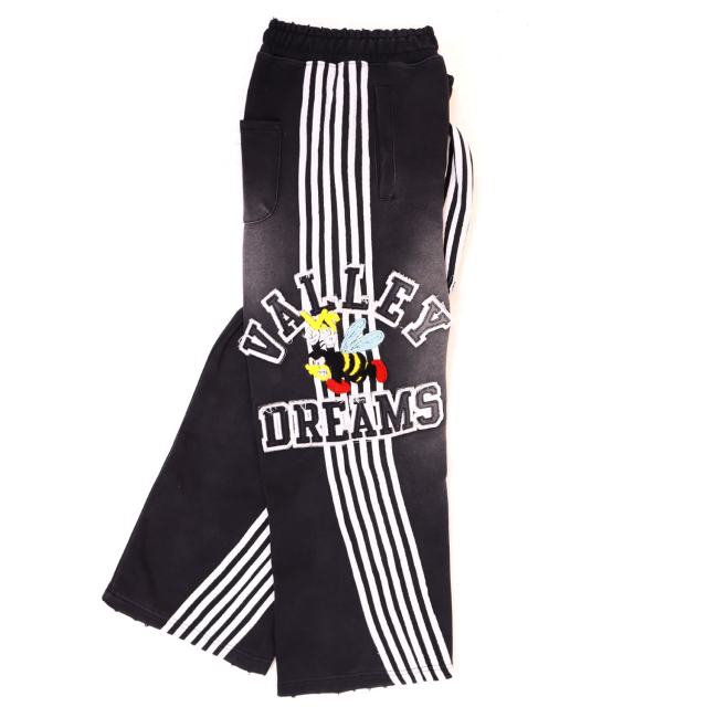 Angry Bee Print Washed Version Hoodie & Pants Set 4 colors 28705419