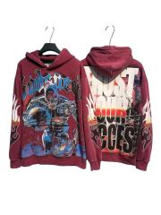 Skeleton Robot Print Washed Hoodie 2 colors 28696536