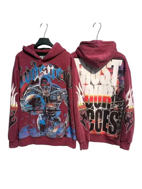 Skeleton Robot Print Washed Hoodie 2 colors 28696536