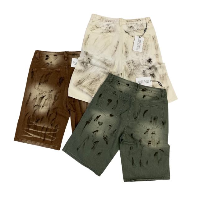 Vale Forever Rhinestone Graffiti Jorts Jean Shorts 3 colors