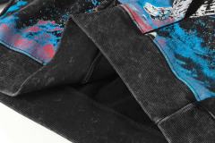 Skeleton Robot Print Washed Hoodie 2 colors 28696536