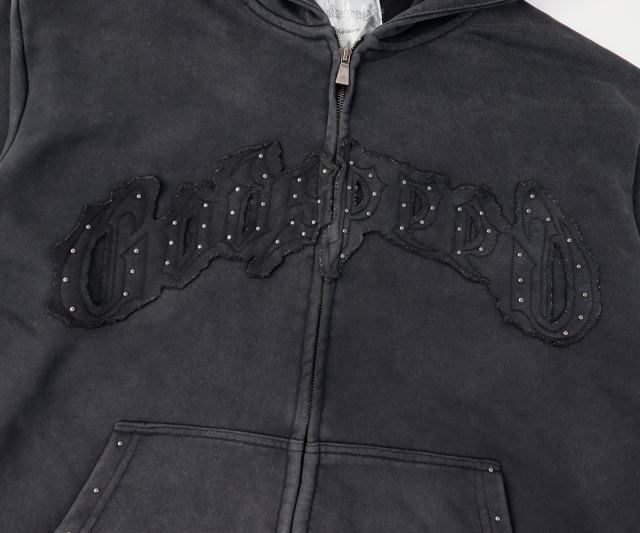 Beaded Embroidered Letter Hoodie & Pants Set 2 colors 28693925