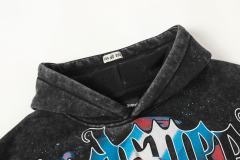 Skeleton Robot Print Washed Hoodie 2 colors 28696536