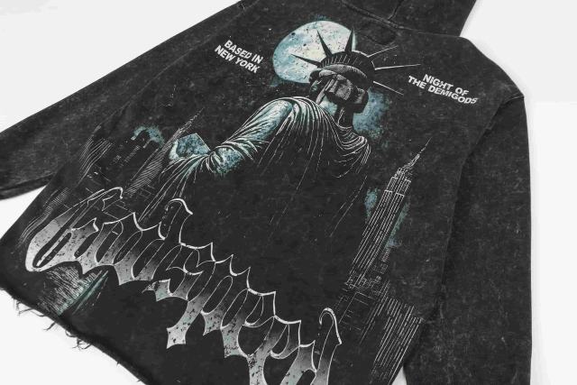 Wear Holy Images Print Washed Hoodie 2 colors 28696539