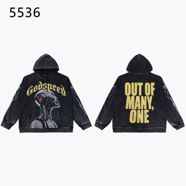 Fragment Robot Print Washed Version Hoodie 2 colors 28602413