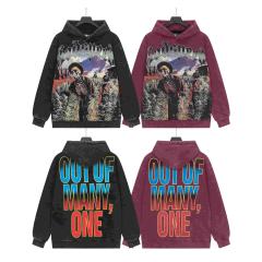 Rhinestone Logo Washed Version Zipper Hoodie 2 colors 28705411