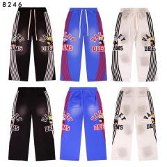 Angry Bee Print Washed Version Hoodie & Pants Set 4 colors 28705419