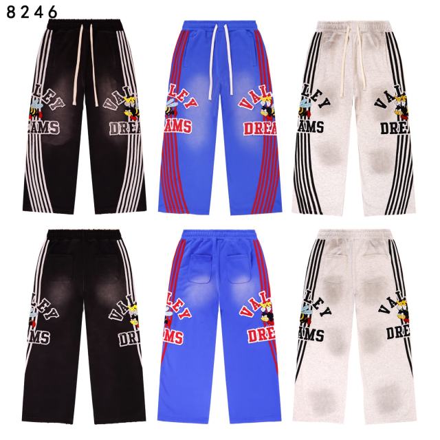 Angry Bee Print Washed Version Hoodie & Pants Set 4 colors 28705419