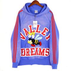 Angry Bee Print Washed Version Hoodie & Pants Set 4 colors 28705419
