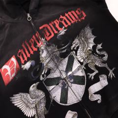Eagle Evil Dragon God Print Washed Version Hoodie & Pants Set 2 colors 28705416